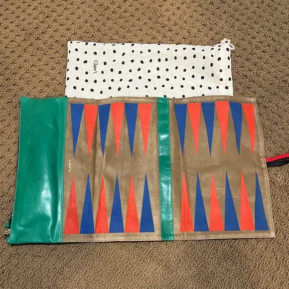 Clare V Backgammon Set - green - Picture 2 of 5